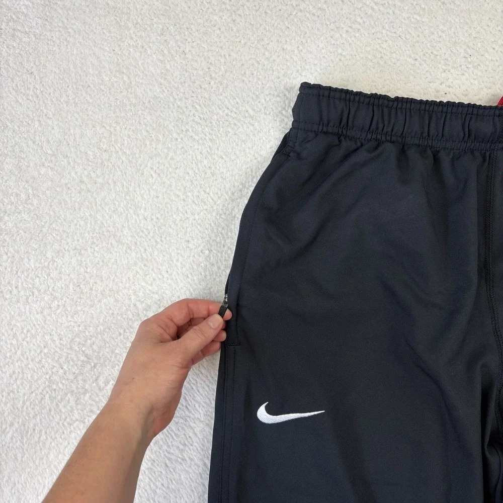 GEORGIA BULLDOGS x NIKE Dri-Fit Track Pants Mens Medium Straight Leg Zip‎ Ankle